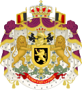 Coat of arms of Prince Charles of Belgium, Count of Flanders (Order of the Seraphim).svg