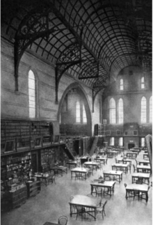 Interior of the library at Columbia College's Madison Avenue campus. Columbia Madison Ave. library.png