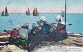 Concarneau : Sardinières attendant le retour des bateaux de pêche (vers 1920).