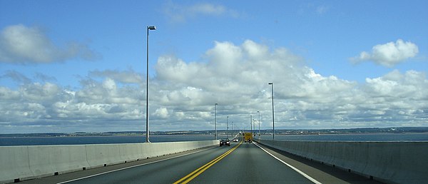 Heading northbound with Prince Edward Island in view