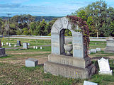 Monument in Robinson Run Cemetery, near Oakdale, Pennsylvania
