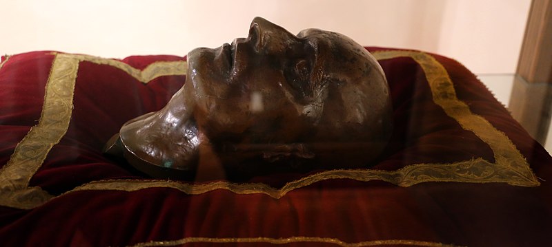 File:Copia in bronzo della maschera mortuaria di napoleone dal calco di cera del dottor antonmarchi.jpg