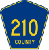 County Road 210 marker