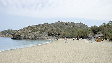 A beach in Vai, Crete