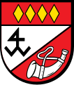 Allgemeines Steinmetzzeichen im Wappen von Rieden, Rheinland-Pfalz