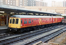 No. 55930 in Royal Mail livery DMU (8957948645).jpg