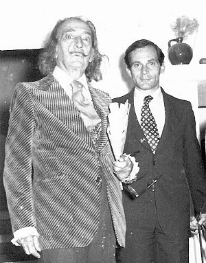 Salvador Dalí e Juan Quirós a Port Lligat, 1975