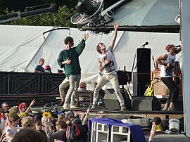 Darwin Deez at the Bestival Festival in Dorset in September 2010