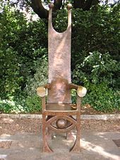 The Joker's Chair, a memorial to Morgan in Merrion Square, Dublin