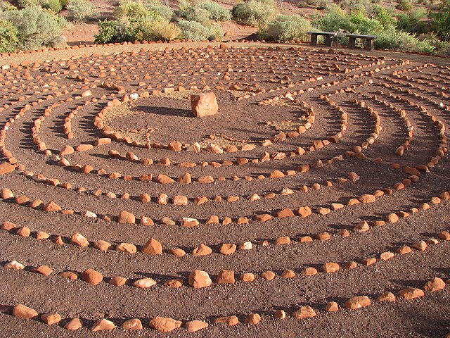 Desert Rose Labyrinth in Kayenta