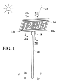 A patent illustration of a fractal digital sundial. DigitalSundialPatentIllustration.png