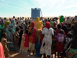 IDP's at the Ardamata displacement camp in 2007