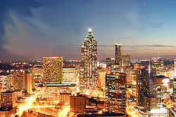 Downtown Atlanta seen from Bank of America Plaza.