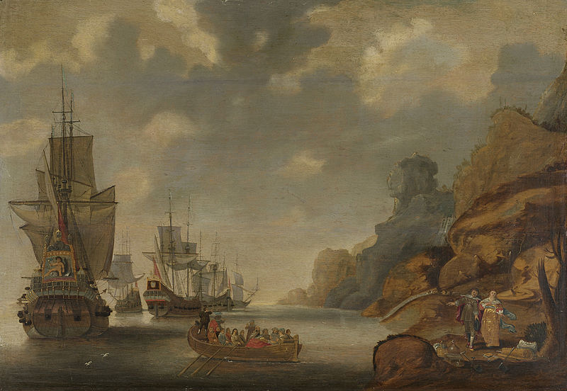 File:Een Frans eskader bij een rotsachtige kust. Rijksmuseum SK-A-4248.jpeg