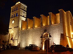 La cathédrale d'Ibiza.