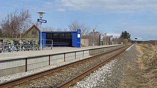 <span class="mw-page-title-main">Emmersbæk railway halt</span> Railway halt in Hirtshals, Denmark