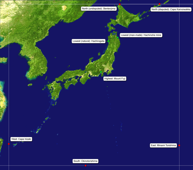 Géographie du Japon — Wikipédia