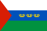 秋明州州旗（俄语：Флаг Тюменской области） （2008年10月25日啟用）
