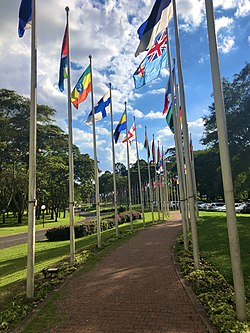 Flags of member states at the United Nations, Nairobi Flags of the member states at UNON.jpg