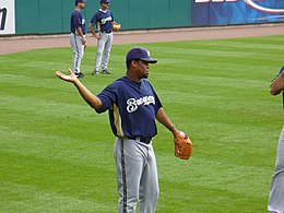 Cordero with the Brewers in 2007 Francisco Cordero P1000501-1.jpg