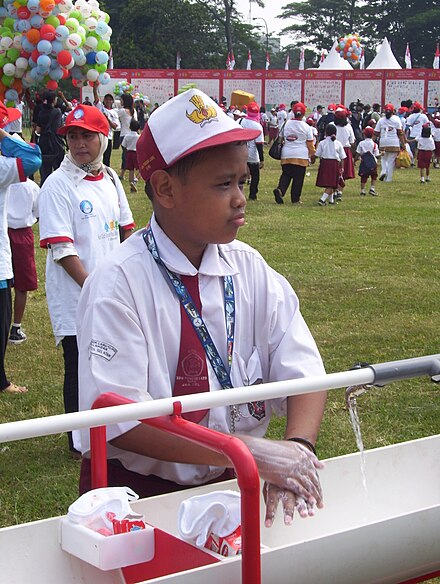 Global Handwashing Day celebrations in Indonesia