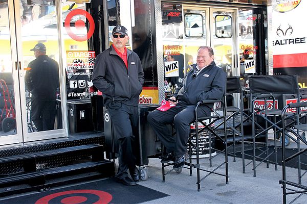 Ganassi and Lorin Ranier at Las Vegas Motor Speedway in 2014