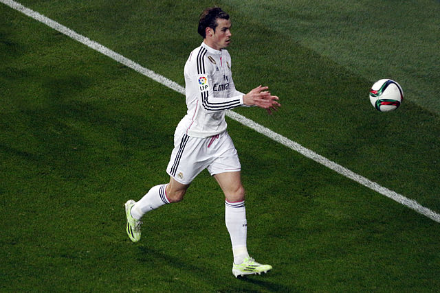 Bale playing for Real Madrid in 2015