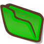 File:Gartoon filesystems folder green open.svg