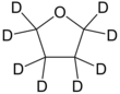 Skeletal formula of deuterated THF Gedeutereerd THF.png