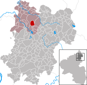 Poziția Gehlert pe harta districtului Westerwaldkreis