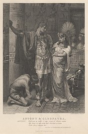 Antoine et Cléopâtre, Acte III, scène XI, (eau-forte, centre d'art britannique de Yale).