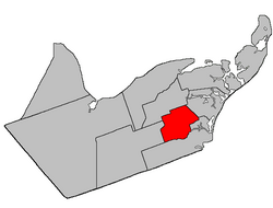 Location within Gloucester County.