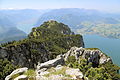 Blick vom Fahnenkogel über den Traunkirchner Kogel Richtung Südwesten