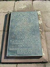 Grabplatte Ludwigs des Deutschen in Lorsch