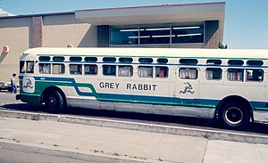 Автобус Grey Rabbit в Сан-Франциско, 1982 год.