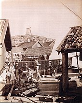 Стара фотография на Грюндсунд от около 1890 г.