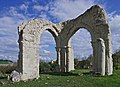 Vestiges de l'église Saint-Jean. Grésignac, Dordogne, France.