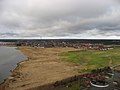 Aerial view from the top of a 60 m high lattice mast East-SouthEast of town. It was scary, but exhilarating to climb up there!