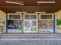 * Nomination Abandoned and with graffiti styled entrance of a former school in Hof, Germany. --PantheraLeo1359531 18:00, 5 December 2023 (UTC) * Promotion  Support Good quality. --Plozessor 06:44, 6 December 2023 (UTC)