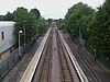 Highams Park station, looking north towards Chingford in 2009