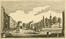 "Central View of Leesburg" c. 1845 Historical Collections of Virginia - Central View of Leesburg.jpg