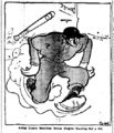 Caricature du joueur de baseball Honus Wagner (1912).