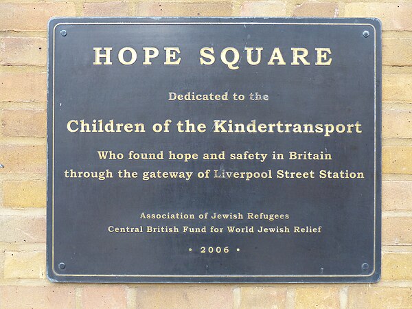 Hope Square plaque