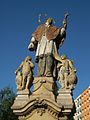 Horní Staré Město - socha sv. Jana Nepomuckého v ul. Za Komínem