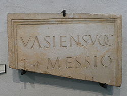 Original inscription in the museum