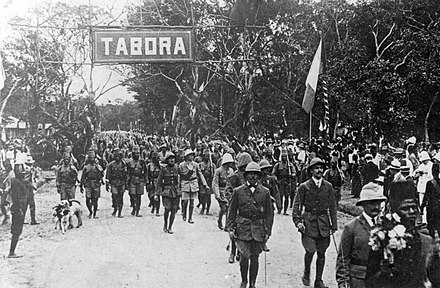 Belgo-Congolese troops of the Force Publique after the Battle of Tabora, 19 September 1916