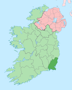 Island of Ireland location map Wexford.svg