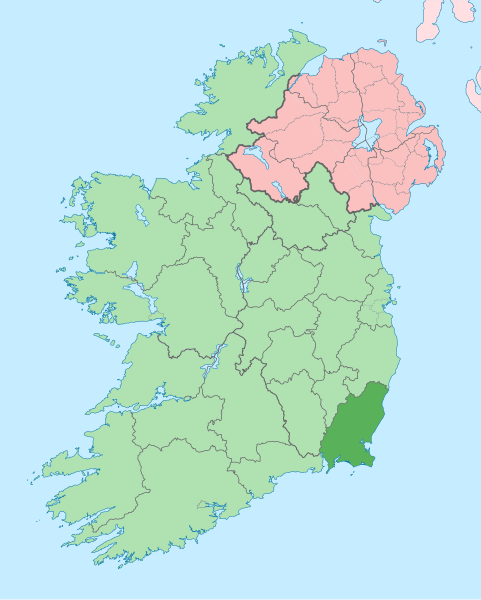 Файл:Island of Ireland location map Wexford.svg