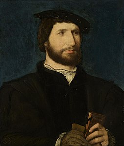 Portrait de l'Homme au livre de Pétrarque, vers 1530-1535, Hampton Court.