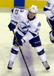 Drouin during his tenure with the Tampa Bay Lightning in October 2014 Jonathan Drouin 141021.PNG